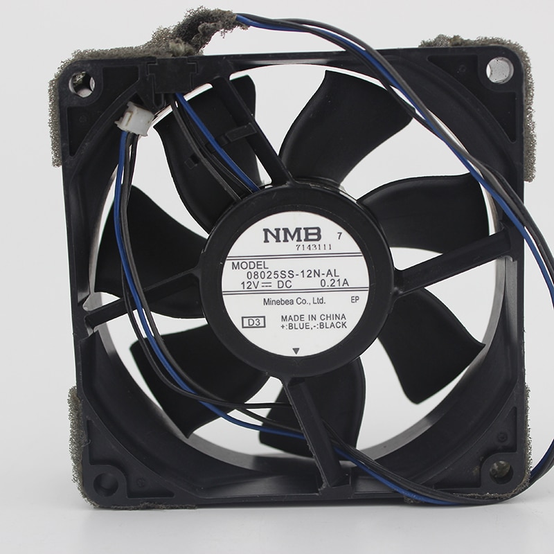 08025SS-12N-AL For NMB DC 12V 0.21a 8025 8cm 80X80X25mm Projector Cooling Fan